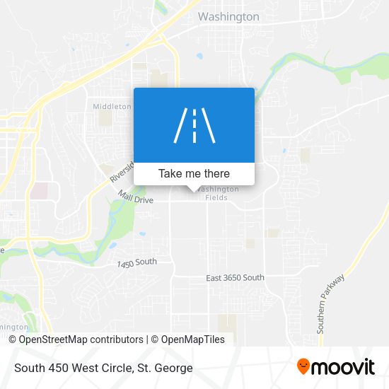 South 450 West Circle map