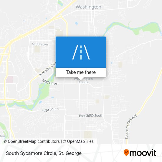 Mapa de South Sycamore Circle