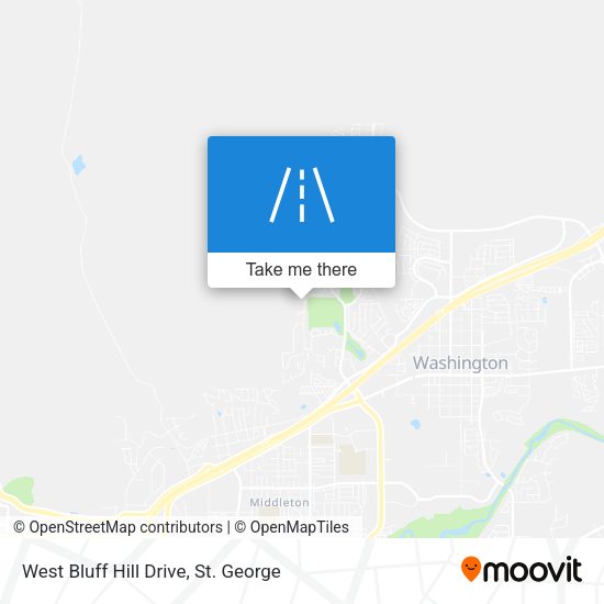 West Bluff Hill Drive map