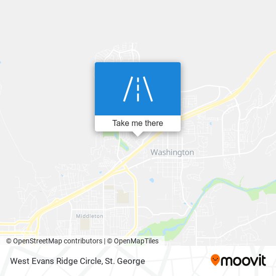 West Evans Ridge Circle map