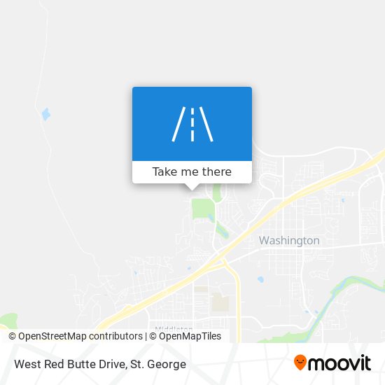 West Red Butte Drive map