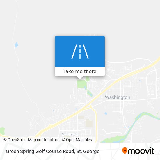 Green Spring Golf Course Road map