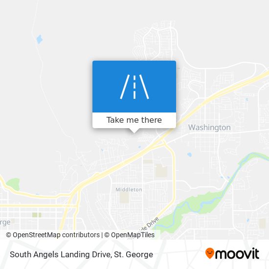 South Angels Landing Drive map