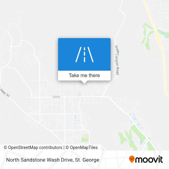 North Sandstone Wash Drive map