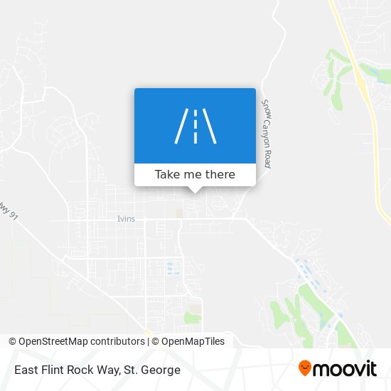 East Flint Rock Way map