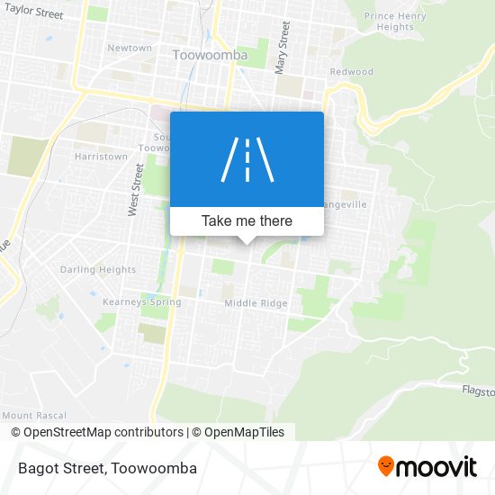 Bagot Street map