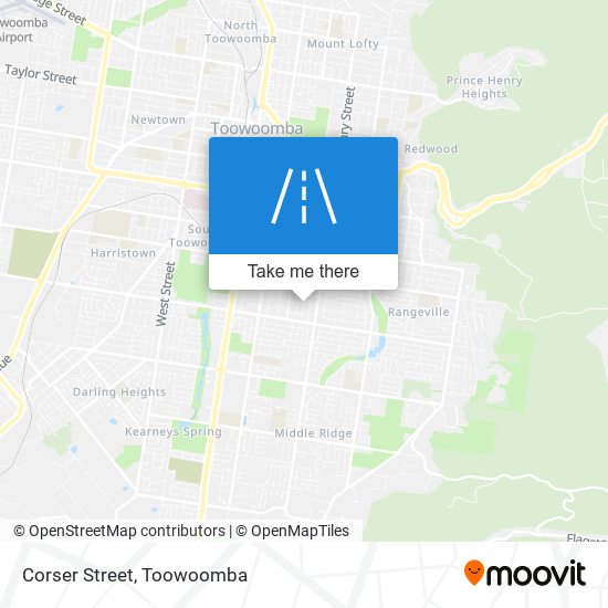 Corser Street map