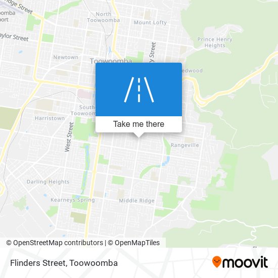 Mapa Flinders Street