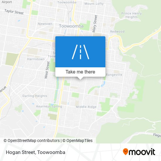 Hogan Street map