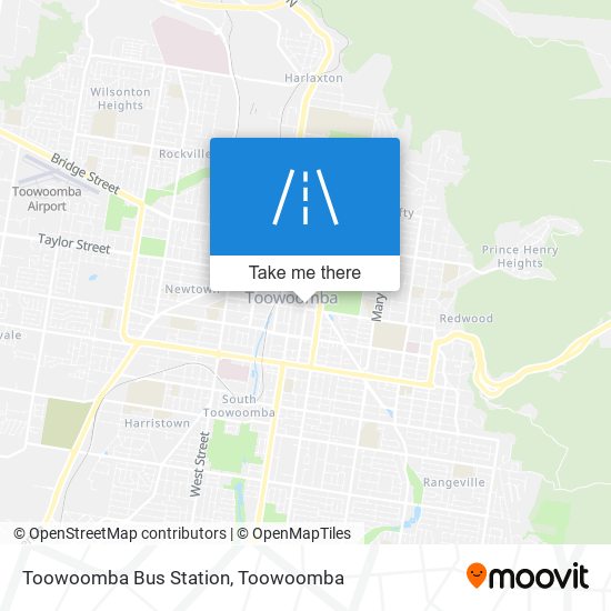 Toowoomba Bus Station map
