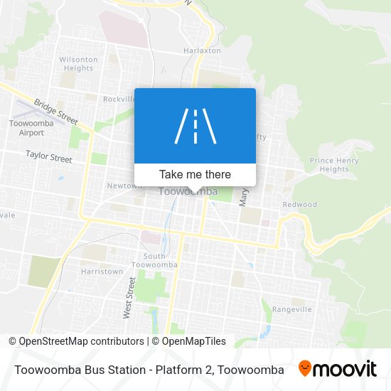Toowoomba Bus Station - Platform 2 map
