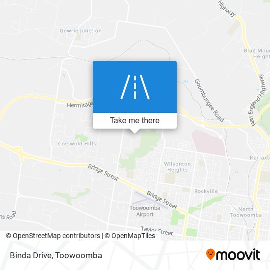 Binda Drive map