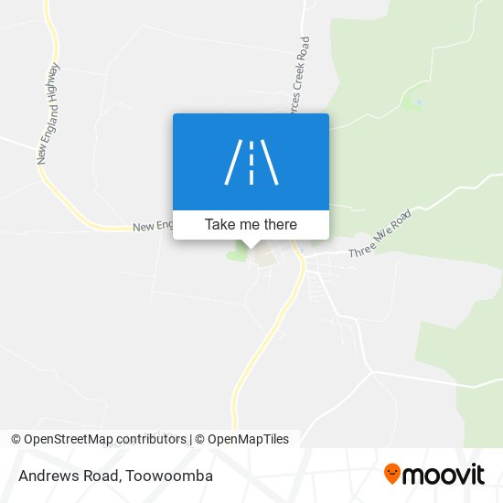 Mapa Andrews Road