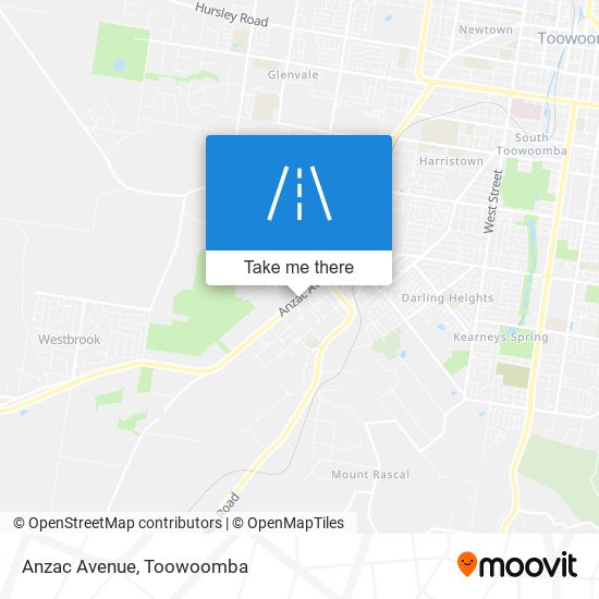 Anzac Avenue map