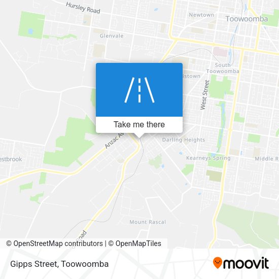 Gipps Street map