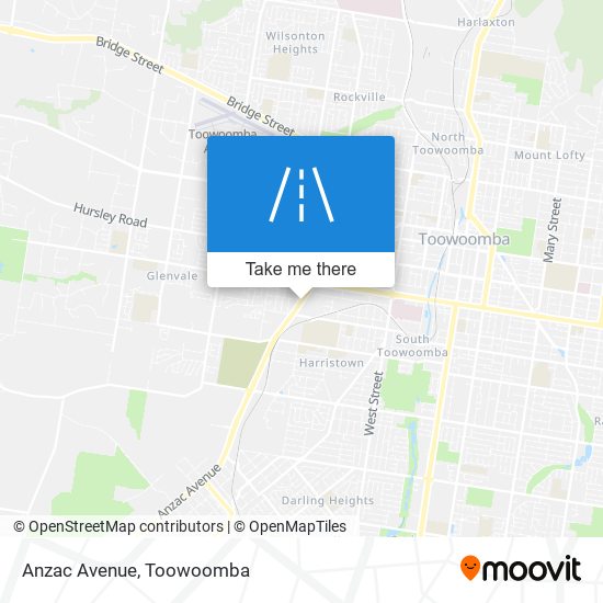 Anzac Avenue map