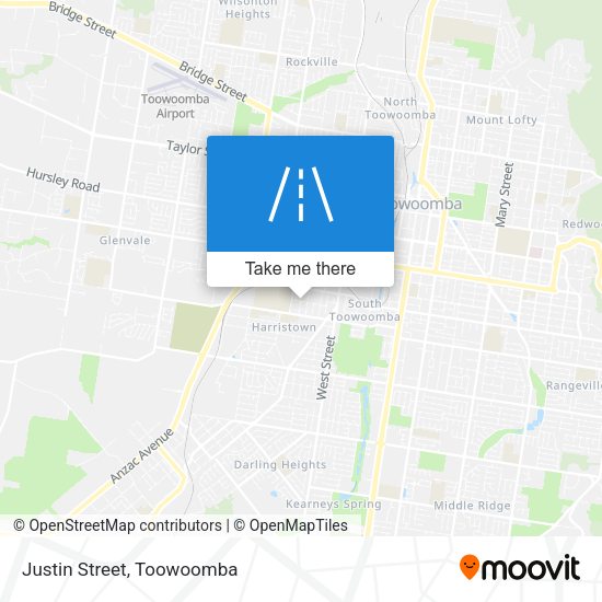 Justin Street map