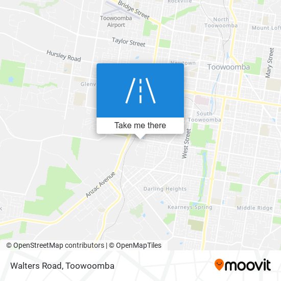 Mapa Walters Road