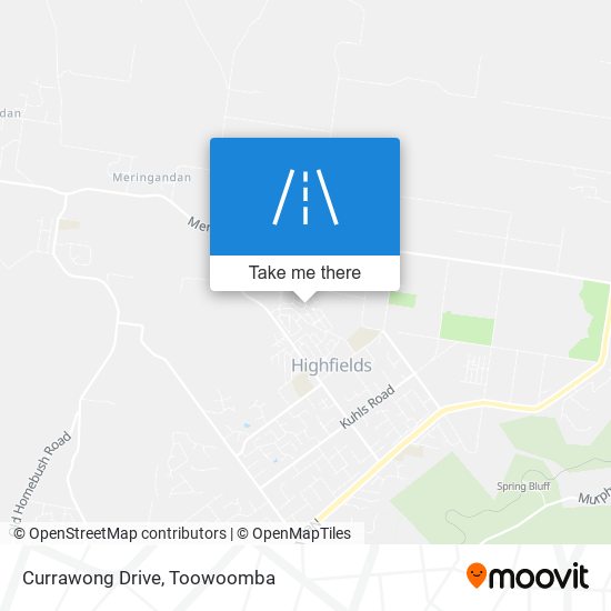 Mapa Currawong Drive