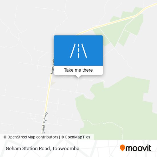 Geham Station Road map