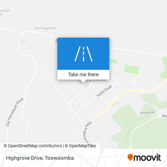 Mapa Highgrove Drive