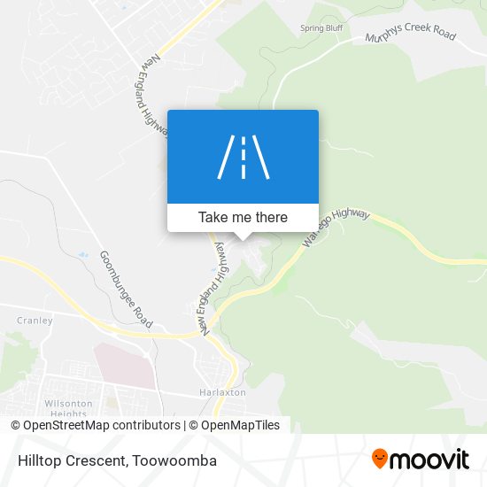 Hilltop Crescent map
