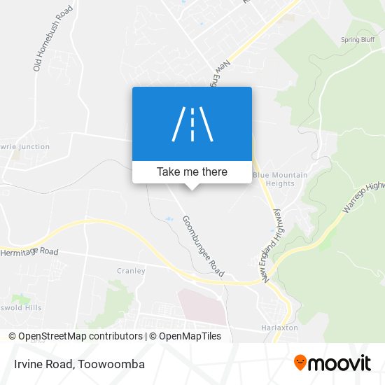 Irvine Road map