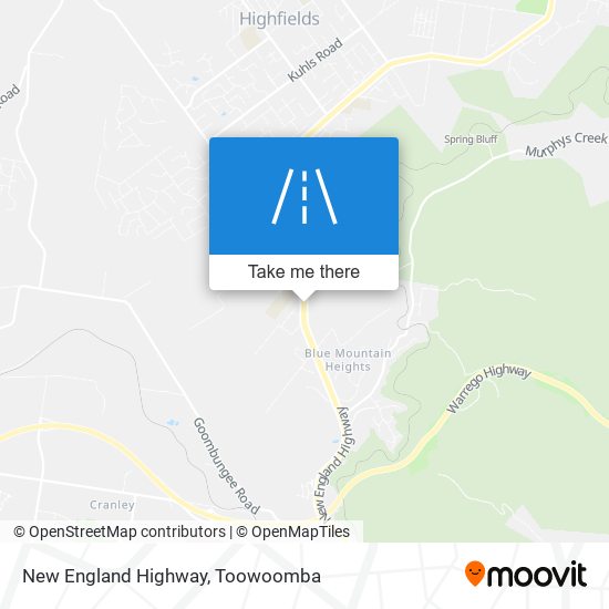 New England Highway map