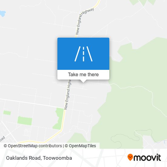 Mapa Oaklands Road