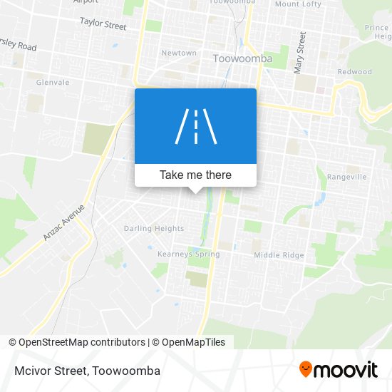 Mapa Mcivor Street