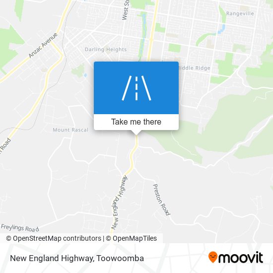 New England Highway map