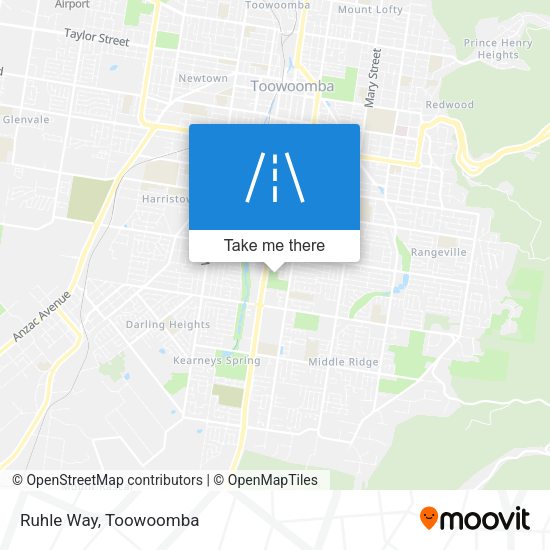 Ruhle Way map