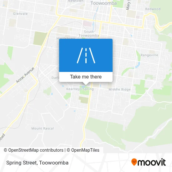 Mapa Spring Street