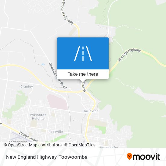 New England Highway map