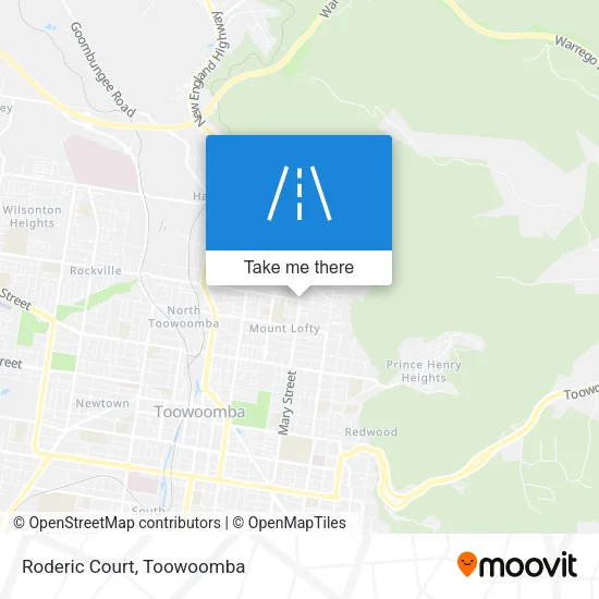 Roderic Court map