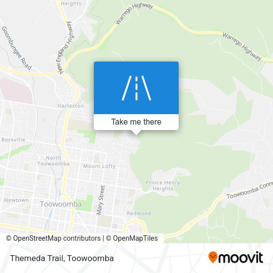 Themeda Trail map