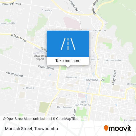 Monash Street map