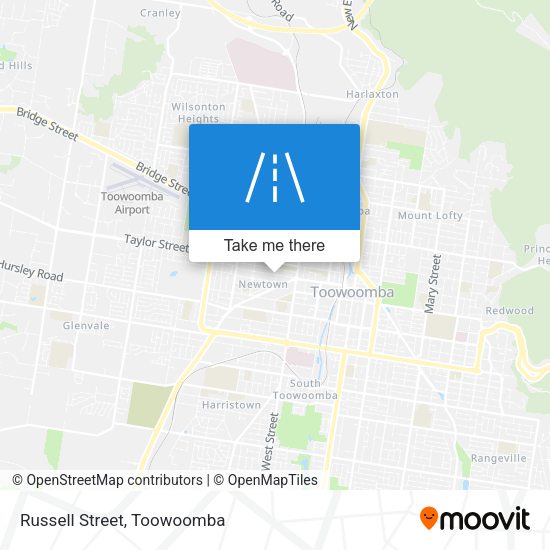Russell Street map