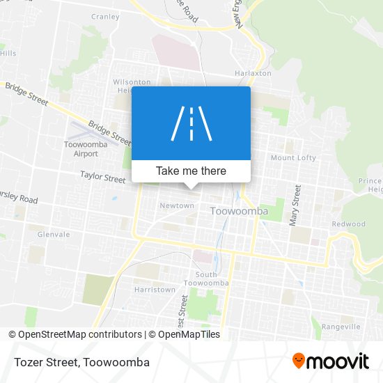 Tozer Street map