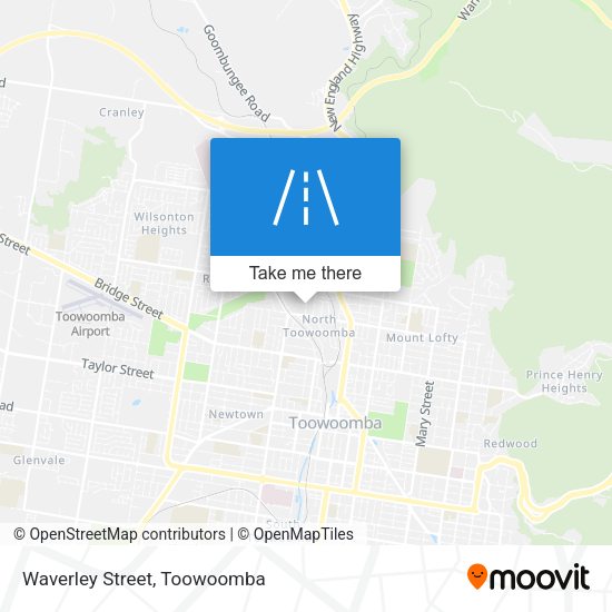 Waverley Street map