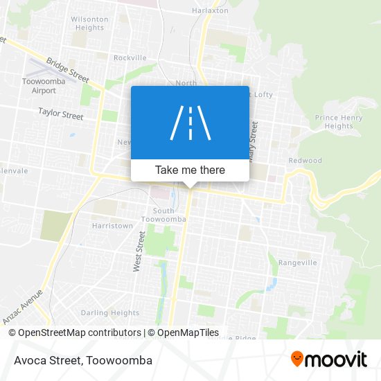 Avoca Street map