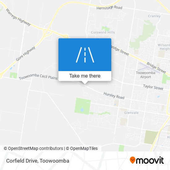 Corfield Drive map