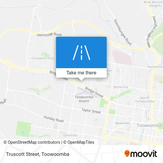 Mapa Truscott Street