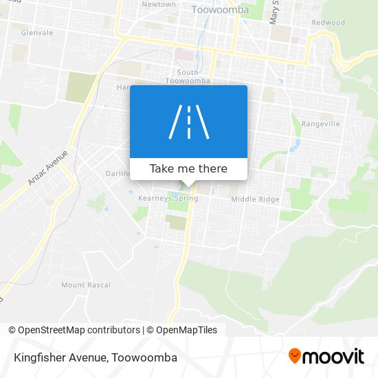 Mapa Kingfisher Avenue