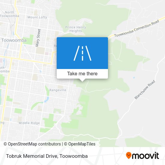 Tobruk Memorial Drive map