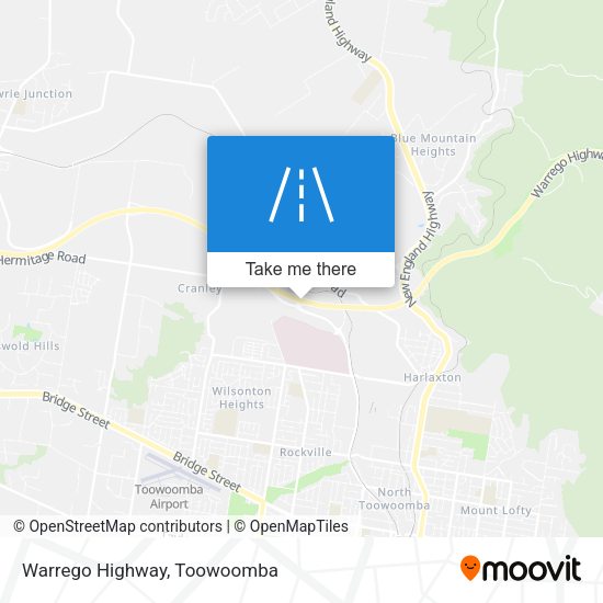 Warrego Highway map