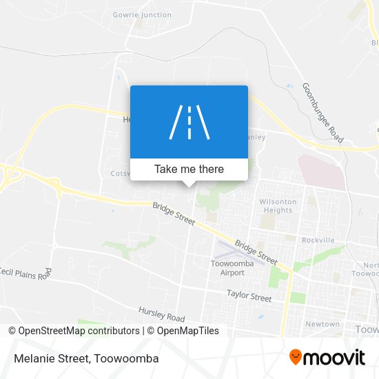 Melanie Street map