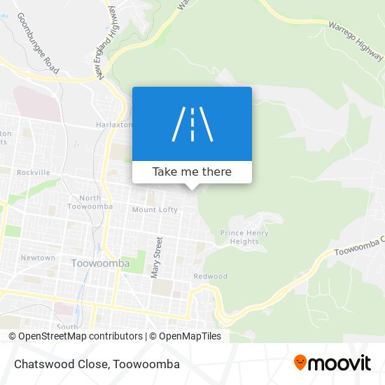Chatswood Close map
