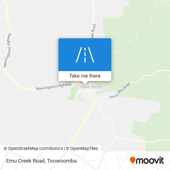 Emu Creek Road map