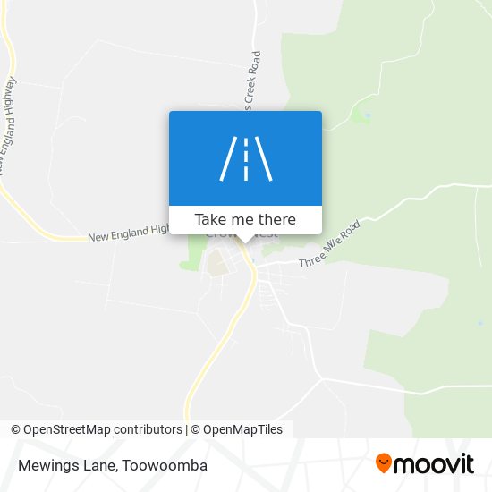 Mewings Lane map